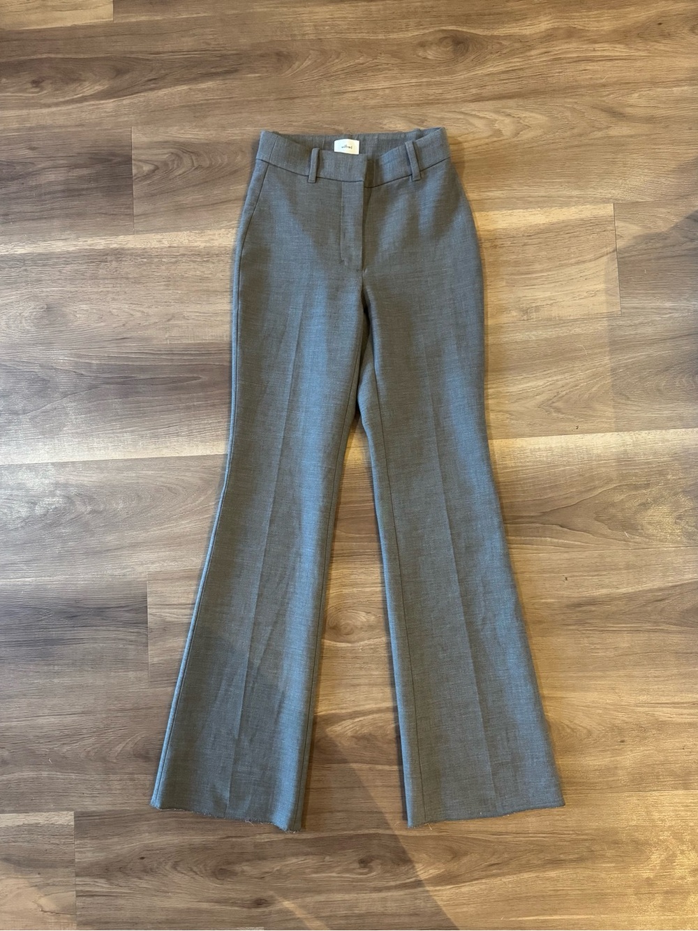 Aritzia Gray Bootcut Dress Trousers